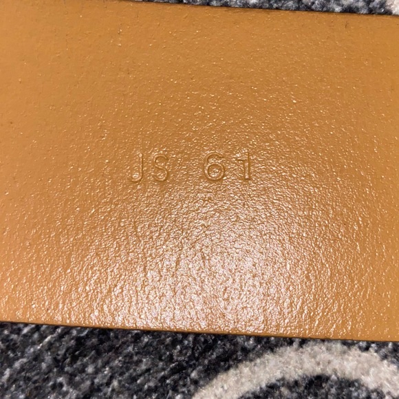 Jill Sander brown tan nude classy belt curved shape - Picture 5 of 13